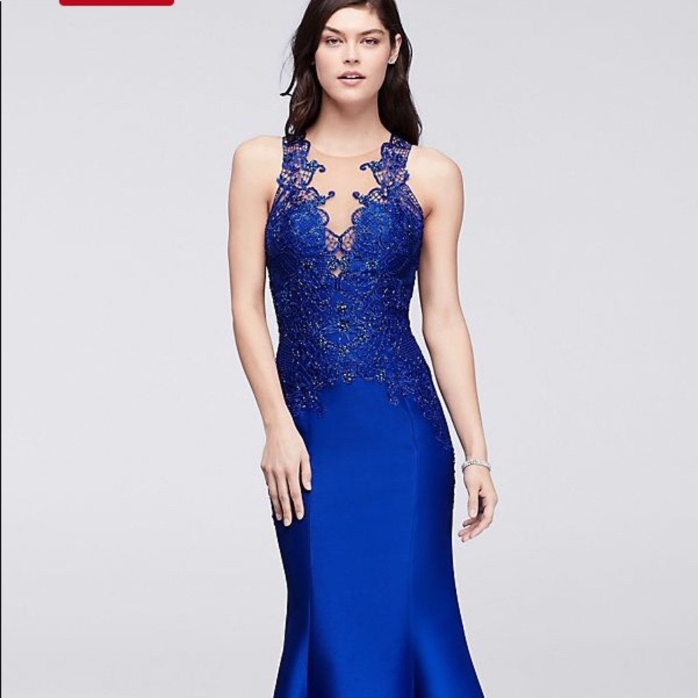 Stunning Royal blue trumpet dress